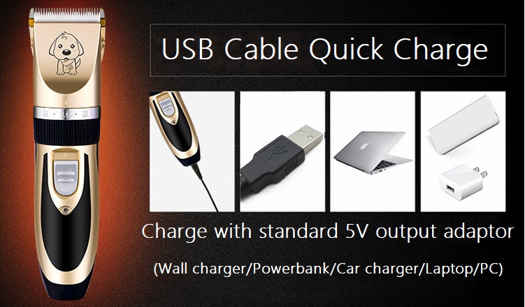 A60 USB bežična mašinica za šišanje kućnih ljubimaca